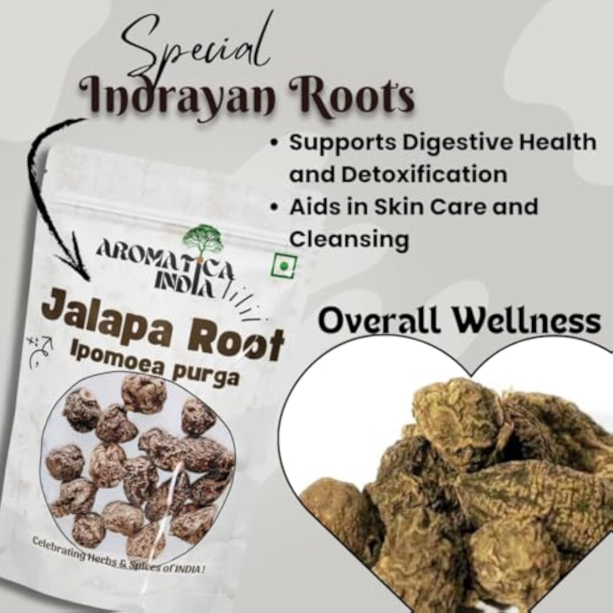 Aromatica Jalapa Root 100% Pure & Natural Ipomoea Turpethum